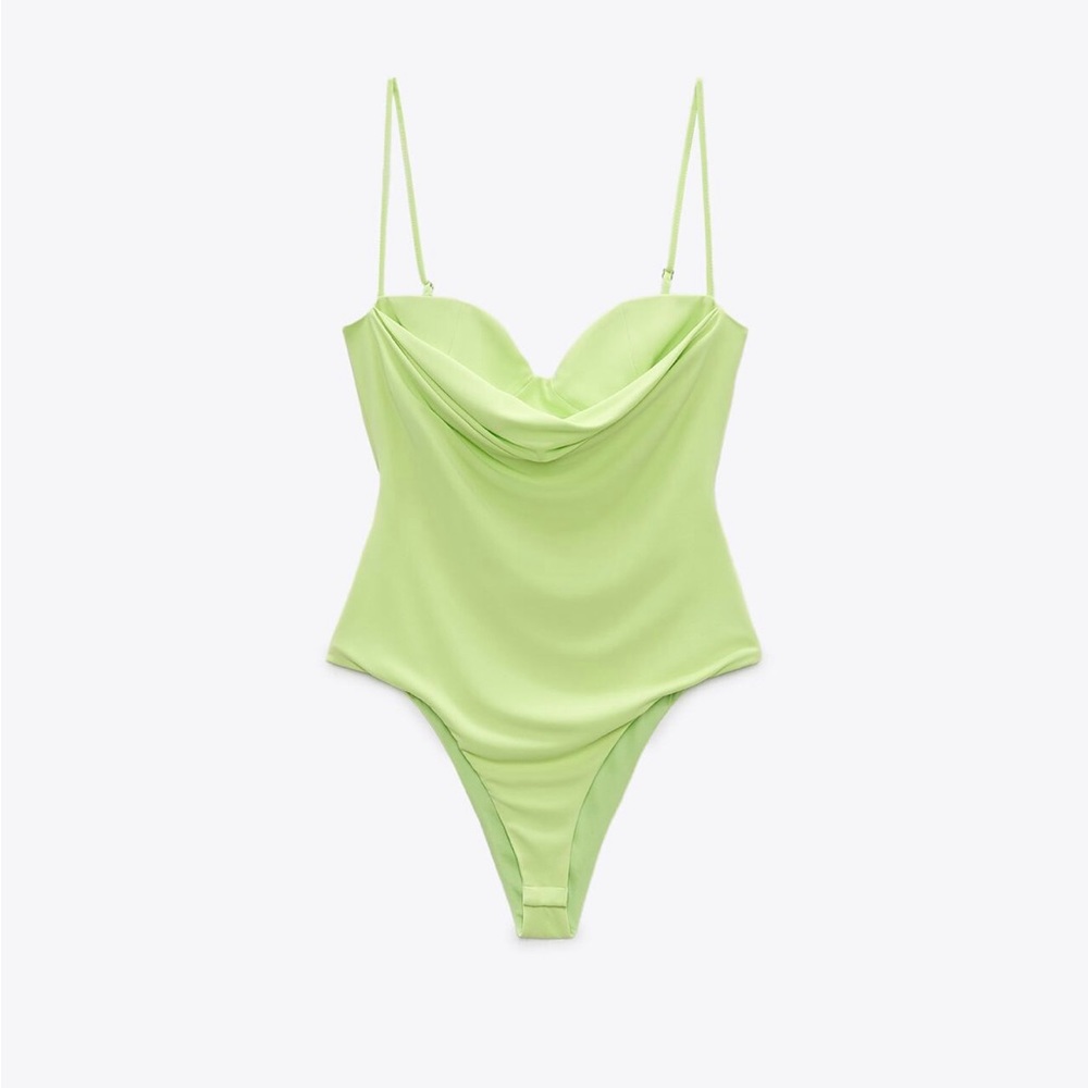 Zara draped bodysuit